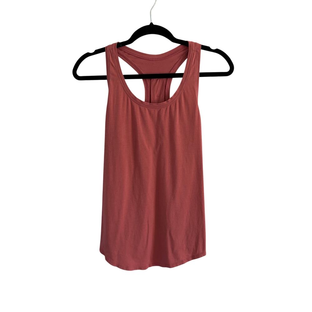 Lululemon Solid Basic Racerback Tank Top Rose Yoga Women's